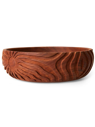 HK Living Hand carved bowl L