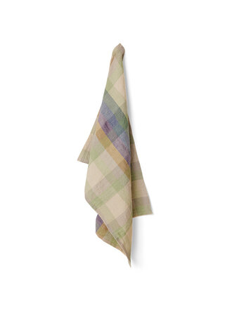 HK Living Vida check tea towel Multicoloured