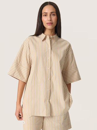 Soaked Kaily Shirt Travertine Stripes