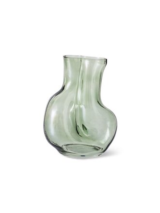 HK Living Gleam glass vase olive