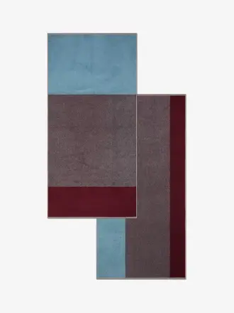 SUITE702 Badhanddoeken Set Sky Blue Bordeaux