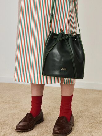 The Tiny Big Sister ANNE LEATHER SMALL BUCKET BAG