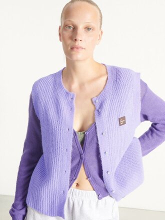 American Vintage Damesvest East Lavendel Pastel Gevlekt