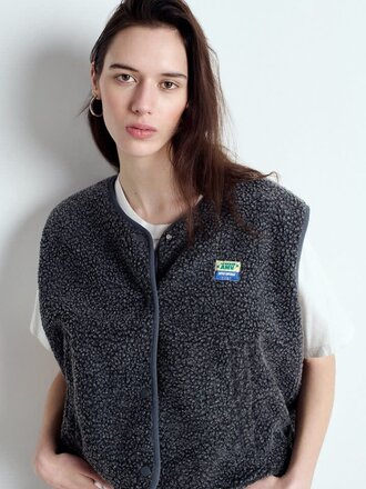 American Vintage Damesjas Hoktown Antraciet Gevlekt