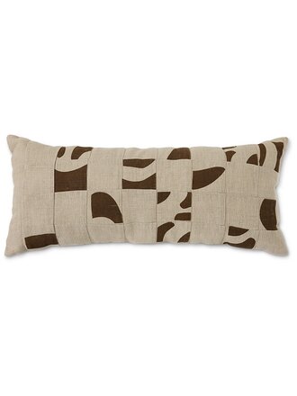 HK Living Natural patched cushion 70x30cm