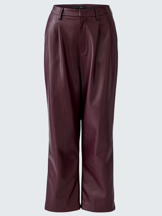 Oui Pleated trousers - bramble berry
