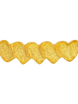 LULU CPH Domino Hearts 5 earring 1 pcs Gold plated