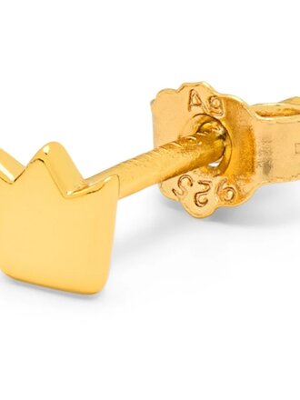 LULU CPH Queen earring 1 pcs Gold plated