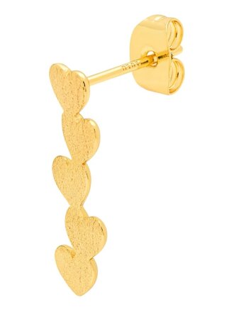 LULU CPH Connected Hearts earring 1 pcs Gold plated