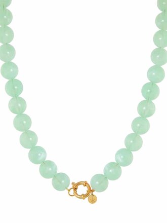 Label KIKI Green juice necklace gold