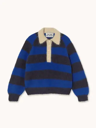 The Tiny Big Sister FRANK STRIPED POLO Navy Ultramarine