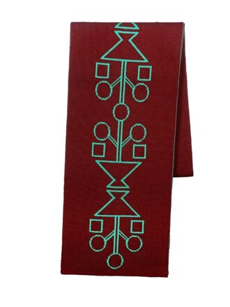 Roos Vandekerckhove Scarf Mina Green  - Brown