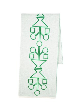 Roos Vandekerckhove Scarf Mina White - Green