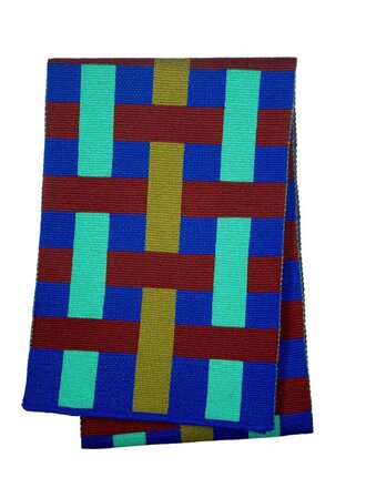 Roos Vandekerckhove Scarf Yarah Blue - Brown
