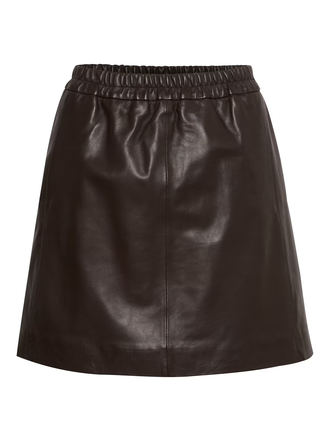 Inwear Wook Cabarnet Short Leather Skirt