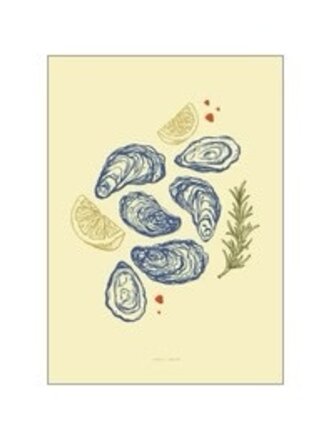 Poster & Frame Oysters A3