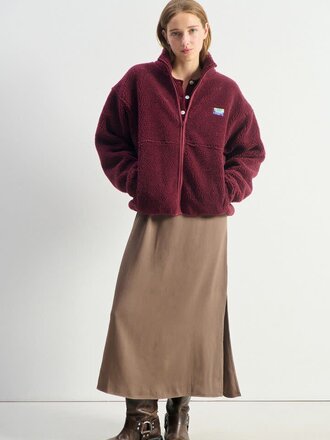 American Vintage Damesjas Hoktown Bourgondië Gevlekt