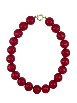Bonnie Studios WILMA NECKLACE Burgundy