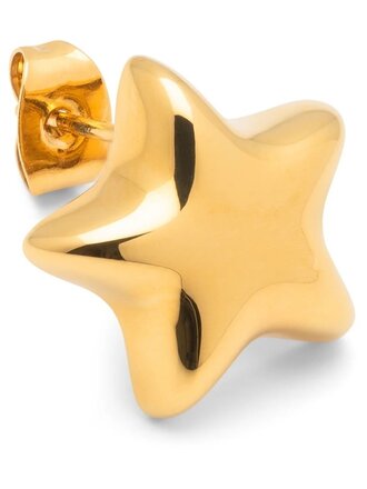 LULU CPH Bubble Star earring 1 pcs Gold plated