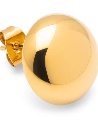 LULU CPH Bubble Round earring 1 pcs Gold plated