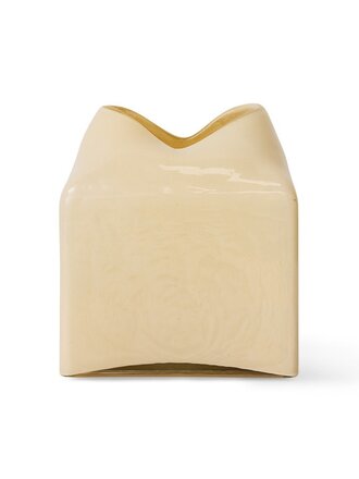 HK Living Forma glass vase cream