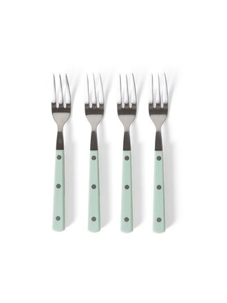 HK Living 70s cutlery: dessert forks mint, set of 4