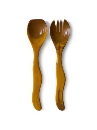 HK Living Salad cutlery ochre, set of 2