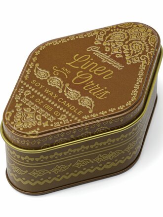 Paddywax Station 3.5oz/99g Printed Tin - Linen & Orris