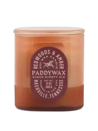 Paddywax Vista 12 oz./340g Glass Candle Rusty Pink - Redwoods & Amber