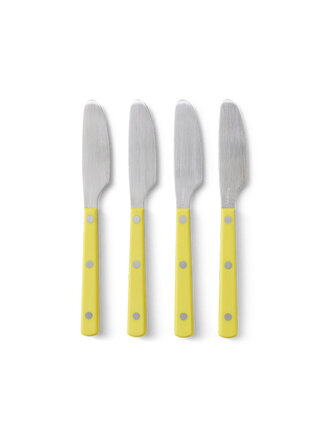 HK Living 70s cutlery: butter knives Lemon Set Of 4