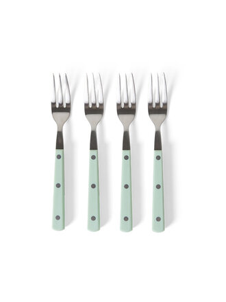 HK Living 70s cutlery: dessert forks Mint Set Of 4