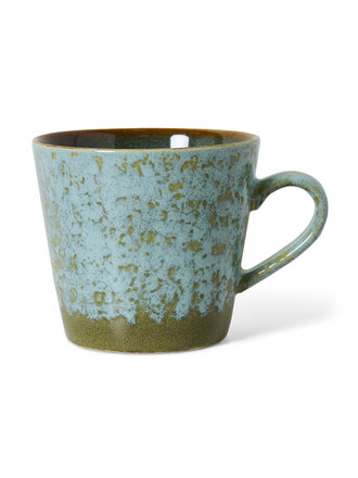 HK Living 70s ceramics: cappuccino mug Verdigris