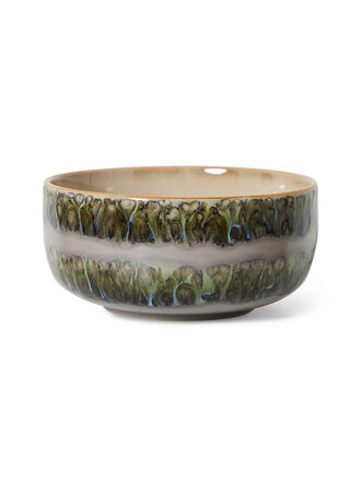 HK Living 70s ceramics: dessert bowl Fern