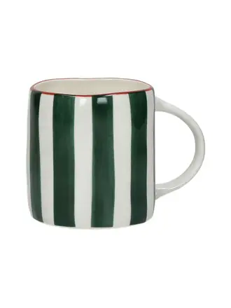 Pomax MYKONOS - mok 37,5 CL - porselein - L 12 x W 8,5 x H 9 cm - groen