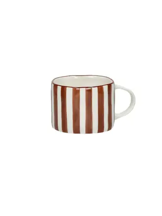 Pomax MYKONOS - mok 31,5 CL - porselein - L 12,3 x W 8,8 x H 6,8 cm - roest