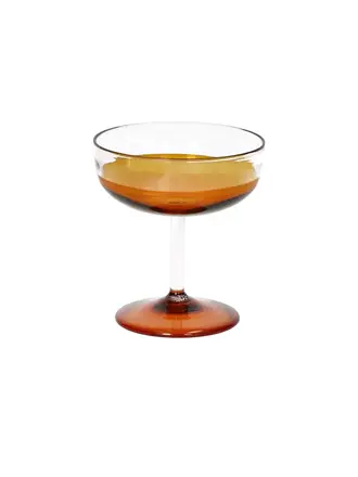 Pomax TARIFA - coupeglas - 18 CL - borosilicaatglas - DIA 10 x H 10 cm - amber