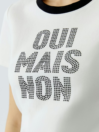 Oui T-shirt - white black Oui Mais Non
