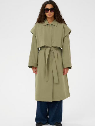 Soaked LRowena Trench Coat Mermaid
