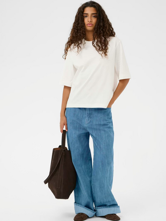 Soaked SLNinnie Fold-Up Jeans Blue