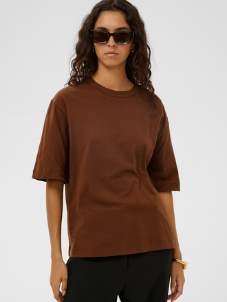 Soaked Jina Basic Tee Cappuccino