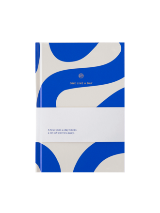 A-JOURNAL A-Journal One line a day - Flow blue