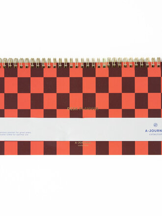 A-JOURNAL A-Journal Spiral Deskplanner - Checkered