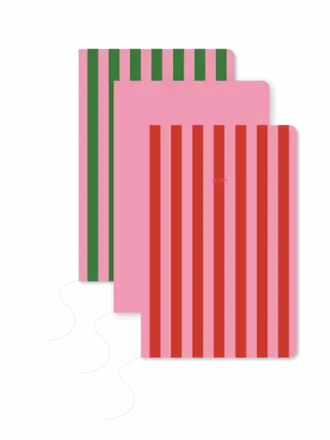 A-JOURNAL Fabrique notelets set of 3 softcover notebooks