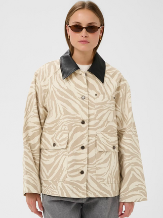 Soaked Natalie Jacket Washed Down White