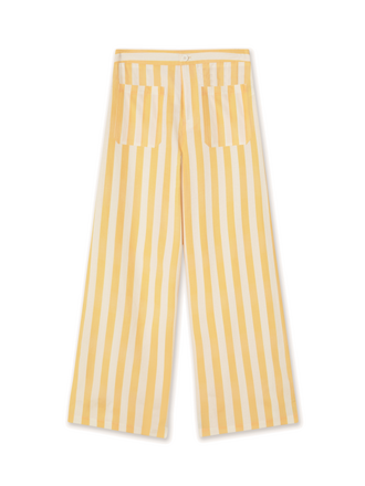 The Tiny Big Sister STRIPED POCKETS PANTS *mellow yellow*