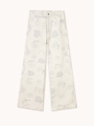 The Tiny Big Sister MARU FRUITS DENIM *off-white*