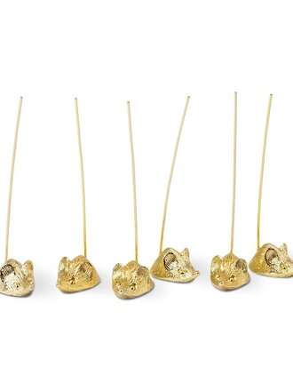 Designworks Ink The Gloria Cheese Mice Hors D'oerves Picks - Set of 6