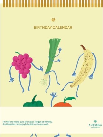 A-JOURNAL Birthday Calendar Fruity