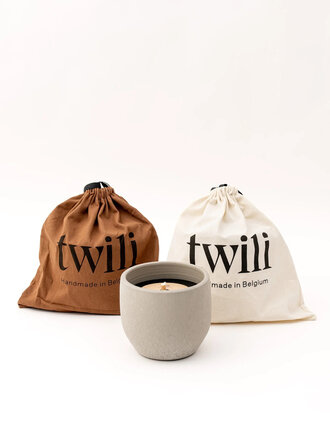 TWILI OUTDOOR CANDLE sand  medium14 cm