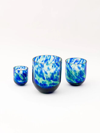 TWILI CANDLE LOTUS COLL. SAPPHIRE L 14,5cm/1500gr